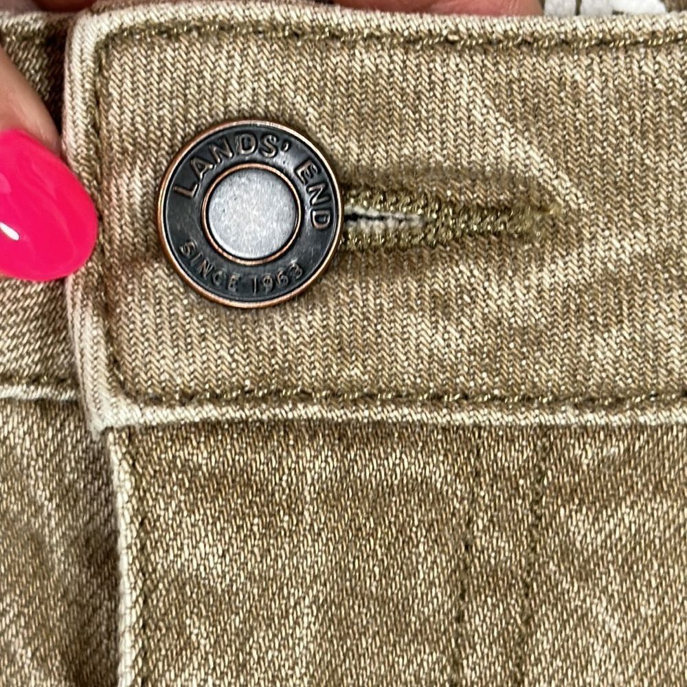 Lands End Jeans 14P Tan Brown Denim NWOT - Picture 6 of 12